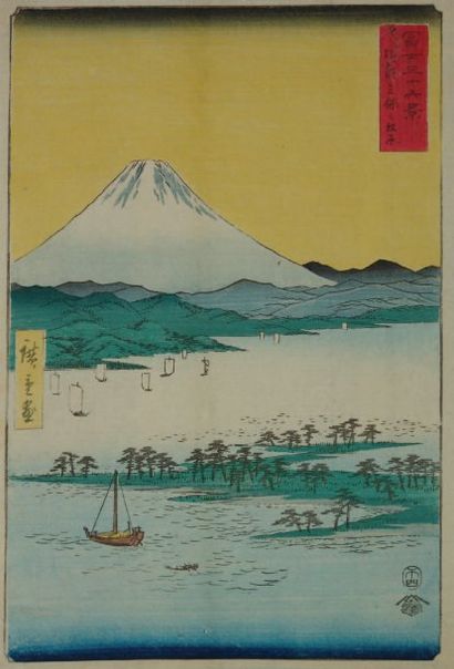 Estampe de Hiroshige, série des 36 vues du...
