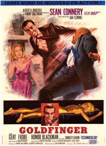 GOLDFINGER HAMILTON Guy - 1964 MASCII - 60x80cm...