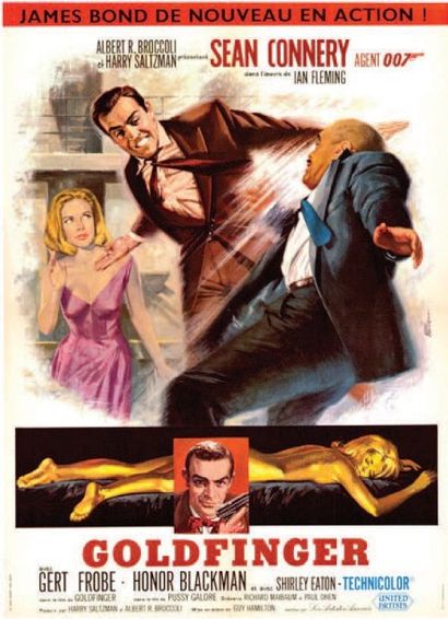 GOLDFINGER HAMILTON Guy - 1964 MASCII - 60x80cm...