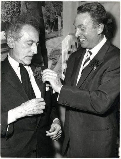 JEAN COCTEAU et CHARLES TRENET Tirage argentique....