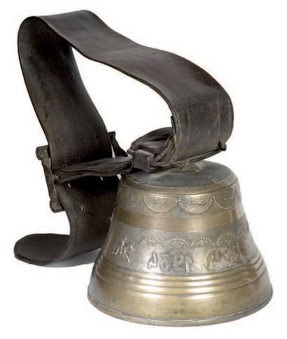 Cloche de 1934 en bronze avec prise en c...