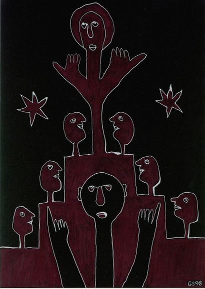 SENDREY Gérard
Composition.
Encre de Chine...