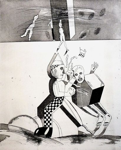 DESSONS Pierre
La guerre des clowns.
Eau-forte...