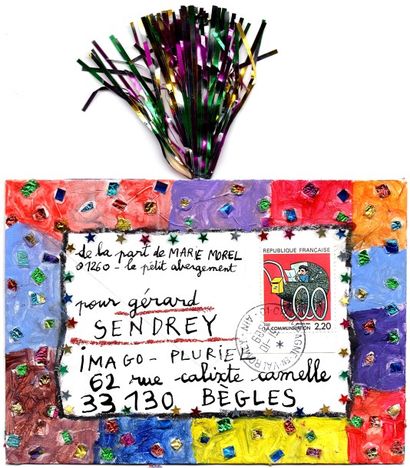 MOREL Marie
Bonjour la vie.
Enveloppe Mail-Art...