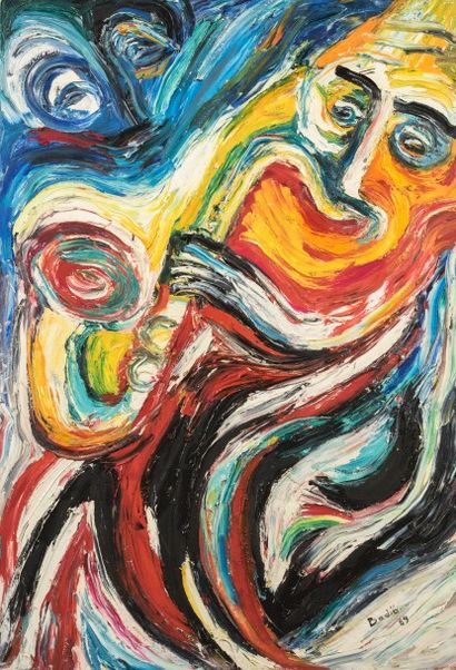 BADIA Sylvie
Le saxo.
Huile sur toile.
Signé...