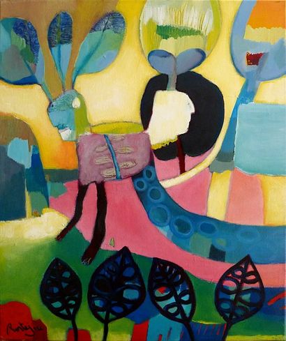 PORTEJOIE Nathalie
Choisir son chemin.
Acrylique...