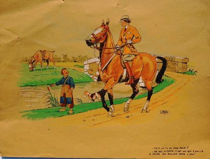 LE RALLIC
As-tu vu mon mari?
Gouache sur...