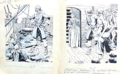 LE RALLIC
Deux dessins à l'encre de Chine...