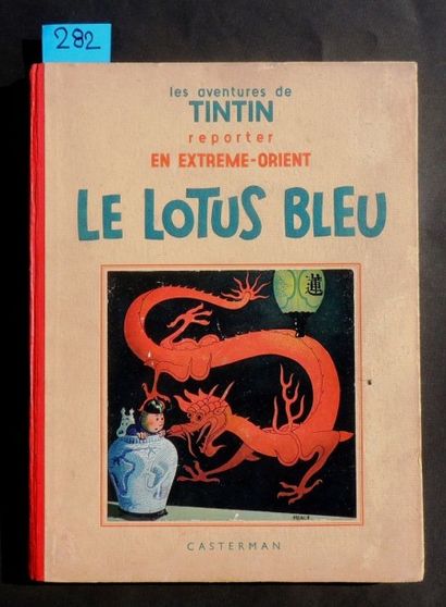 HERGÉ
«Le Lotus Bleu».
Casterman 1936. Album...
