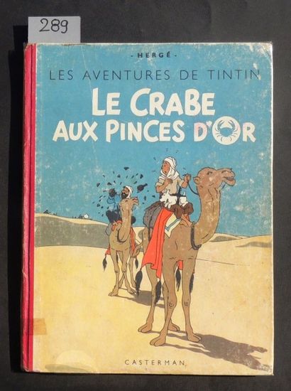 HERGÉ
«Le Crabe aux Pinces d'Or».
Casterman...