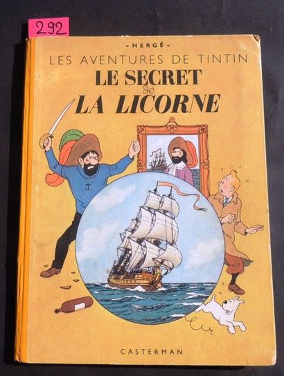 HERGÉ
«Le Secret de la Licorne».
Casterman...