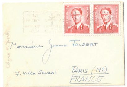 Carte de Carte de visite autographe signée,...
