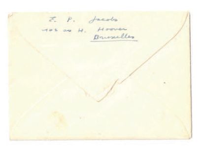 Carte de Carte de visite autographe signée,...