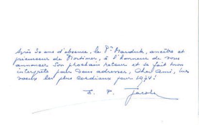 Carte de voeux 1974
Case du Rayon U, Marduk...