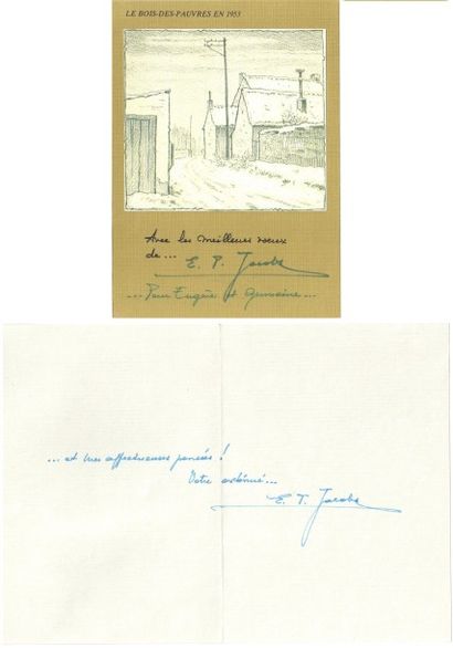 Carte de voeux sd [1983?], «le bois des pauvres...
