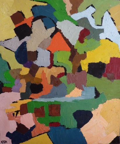 KADH
Le village / Huile sur toile / SBG /...