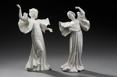 AGATHON LEONARD, d'après

Paire de sculptures...