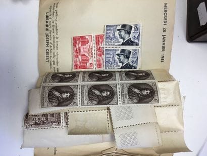Lot de timbres en vrac