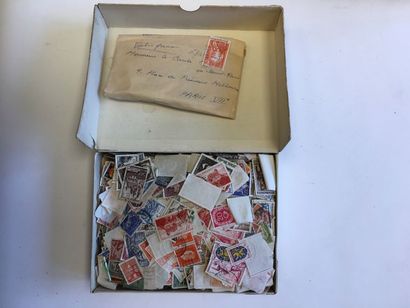 Lot de timbres en vrac