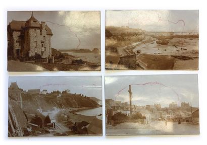 Ensemble de cartes postales et photograp...