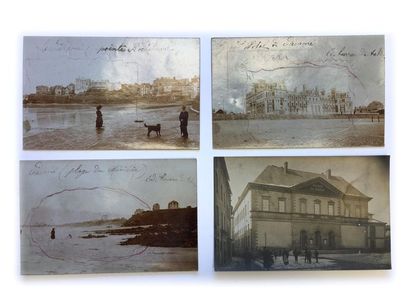 Ensemble de cartes postales et photograp...