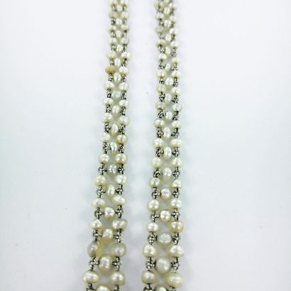 LEROY.
750-thousandths gold necklace watch,...