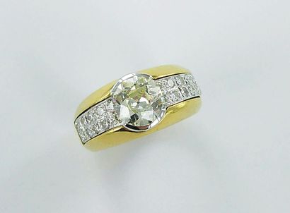 Bague transformable amovible or gris 750...