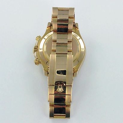 ROLEX, Daytona.
750-thousandths rose gold...