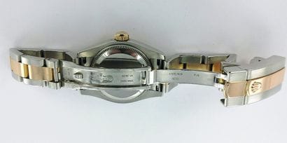 ROLEX, Datejust.
Steel and 750-thousandths...