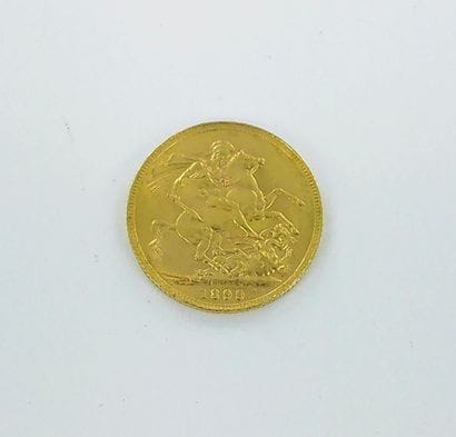 1899 Gold Sovereign Coin.
8 grs