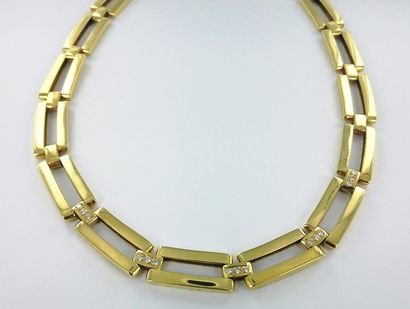 750-thousandths gold necklace with large...