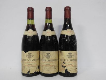 3 B CHAPELLE-CHAMBERTIN (Grand Cru) 1978...