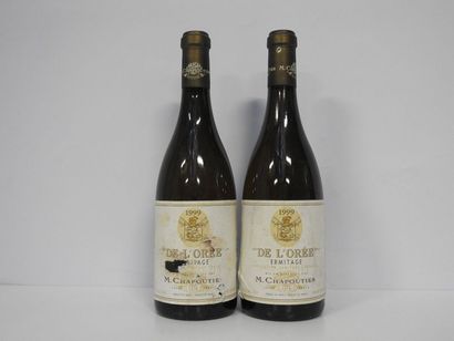2 B ERMITAGE DE L'OREE Blanc 1999 Chapoutier...