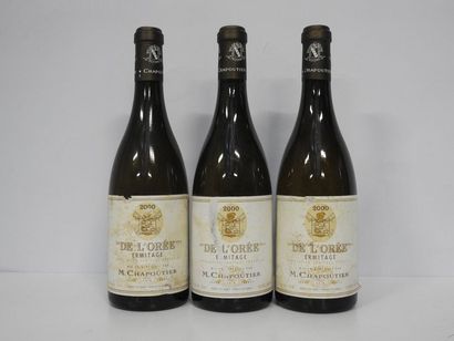 3 B ERMITAGE DE L'OREE Blanc 2000 Chapoutier...
