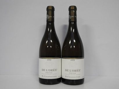 2 B ERMITAGE DE L'OREE Blanc 2003 Chapou...