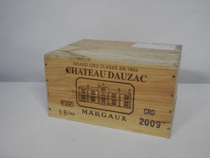 6 B CHÂTEAU DAUZAC (Caisse Bois d'origine)...