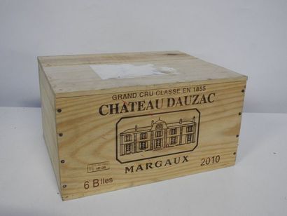 6 B CHÂTEAU DAUZAC (Caisse Bois d'origine)...