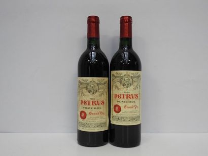 2 B PETRUS 1986 Pomerol (e.t.h dont 1 mal...