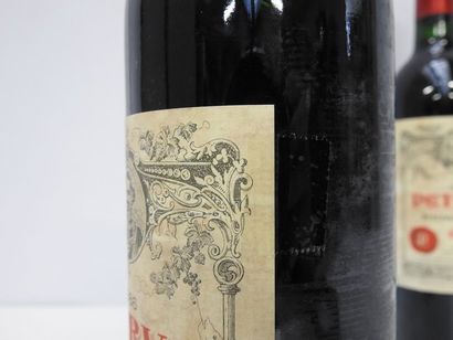 2 B PETRUS 1986 Pomerol (e.t.h dont 1 mal...