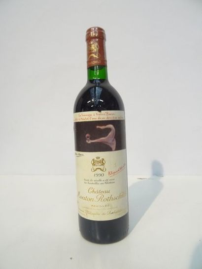 1 B CHÂTEAU MOUTON ROTHSCHILD 1990 GCC1 Pauillac...