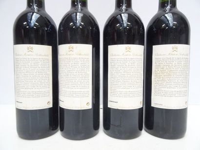 4 B CHÂTEAU MOUTON ROTHSCHILD 1996 GCC1 Pauillac...