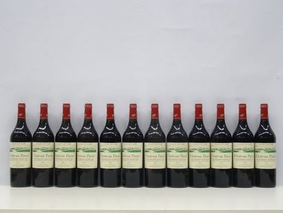 12 B CHÂTEAU PAVIE (Caisse Bois d'origine...