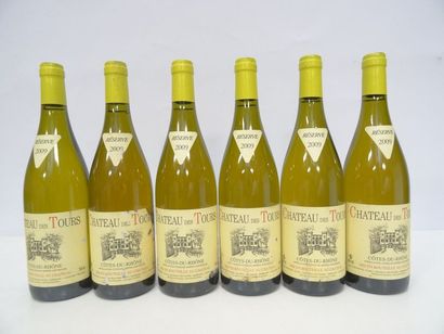6 B CÔTES-DU-RHÔNE Blanc 2009 Château des...