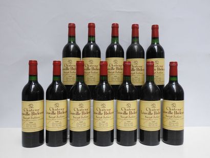12 B CHÂTEAU LEOVILLE POYFERRE (Caisse Bois...