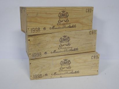 3 B CHÂTEAU MOUTON ROTHSCHILD (Caisses Bois...