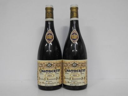 2 B CHAMBERTIN (Grand Cru) 2001 Armand Rousseau...