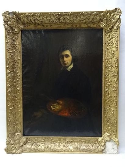 GOYET Eugène (1798 - 1857) Autoportrait à...