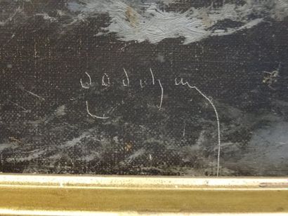 GODCHAUX, Marine, Hst, 73 x 100 cm (restauration,...
