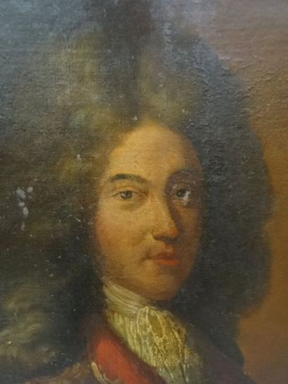 Ecole française vers 1700, portrait d'homme,...