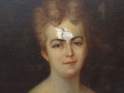 Ecole moderne, époque 1900, Portrait de femme...